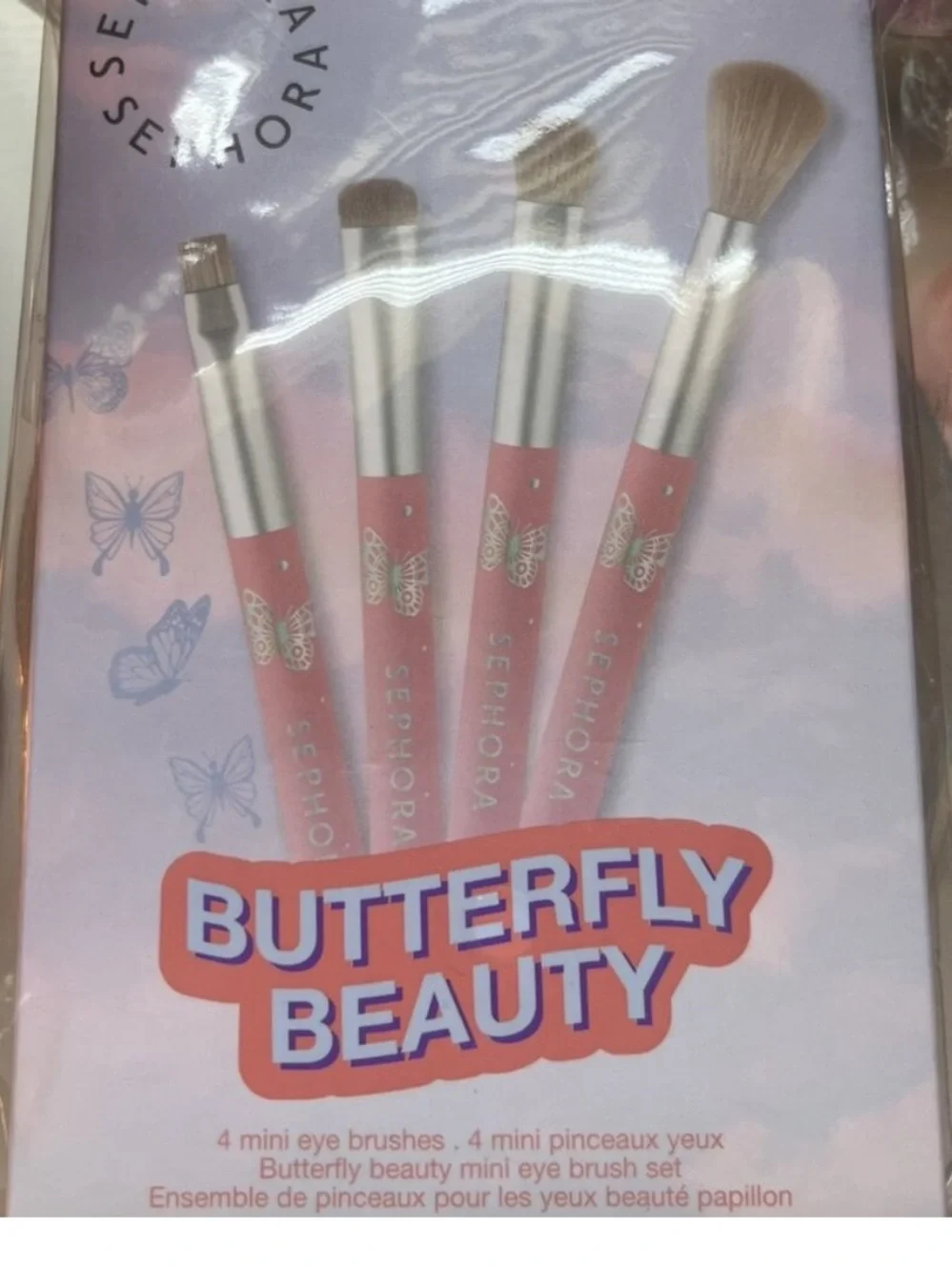 Sephora Butterfly Beauty Mini Eye Brush Set – NEW | 4-Piece Travel Set